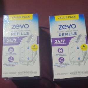 Zevo Refills Flying Insect Trap - Purple & White (Value Pack)